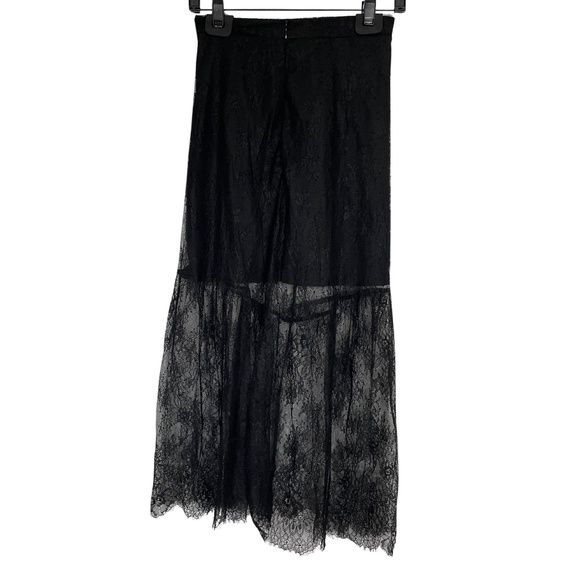 River Island Black Lace Maxi Skirt US 4 NWOT - Picture 6 of 10